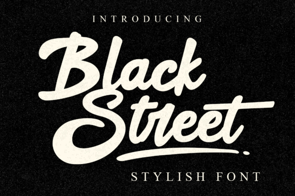 Black Street: A Bold Script for Modern Branding