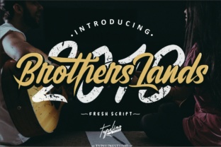 Brother Lands: A Warm, Brushy Script Font for Human-Centered Branding