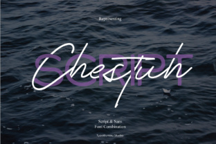 Chestuh Duo: A Script + Sans Serif Font Pair for Real Digital Projects