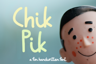Chik Pik: A Fresh Handwritten Script Font for Editorial Design