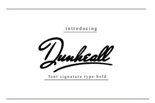 Dunheall: A Rounded Signature Font