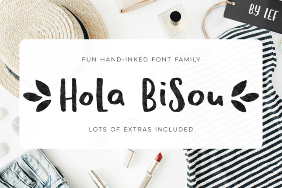 Hola Bisou Family: A Playful Script Font for Handmade Labels & Printables