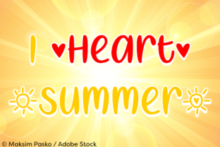 I Heart Summer Font: A Friendly Script for Small Business Branding