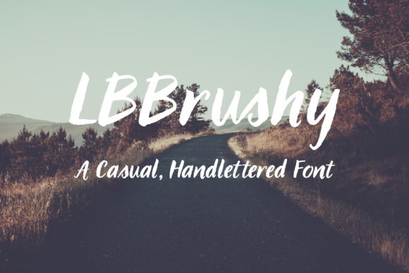 LBBrushy: A Brushed Hand-Lettered Font That Feels Like Your Brand’s Signature