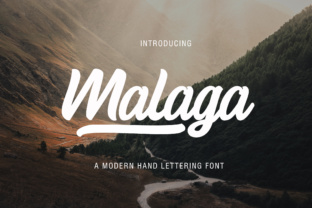 Malaga: A Playful, Legible Script Typeface for Digital Brands