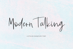 Modern Talking: A Stylish Script Font That Feels Human