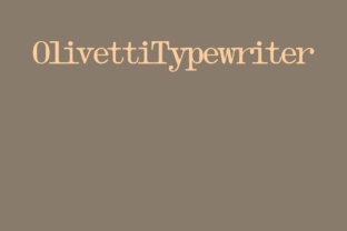 Olivetti Typewriter Family: A Serif Font That Adds Warmth & Craft to Your Brand
