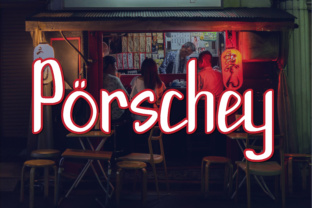 Porschey: A Modern Script Font for Small Business Branding