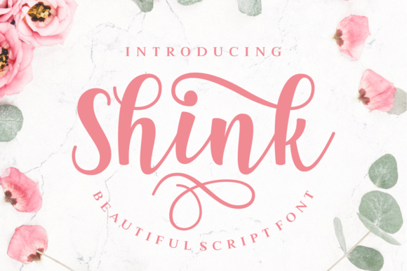 Shink: A Feminine Script Font for Editorial Design