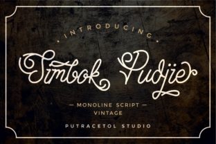 Simbok Pudjie Script: A Vintage Monoline Font for Digital Branding