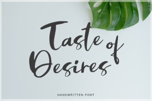 Taste of Desires: A Fresh Script Font for Digital Branding